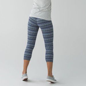 Lululemon Wunder Under Crop III Space Dye Twist